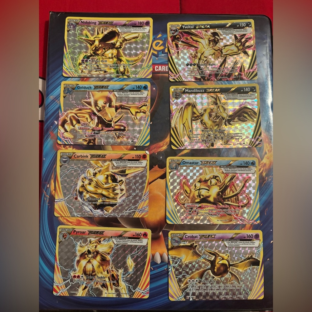 Set of Pokémon BREAK golden cards